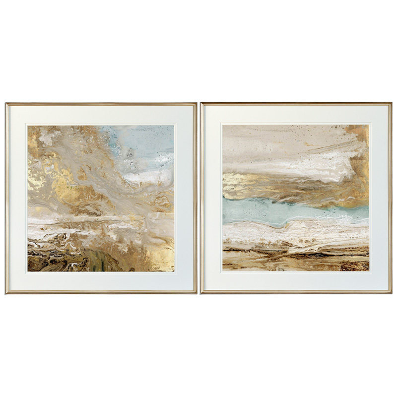 好货现代美式客厅装饰画简美沙发背景抽象画玄关餐厅过道实木框组