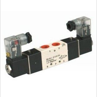好货电磁控制阀 4V430-15 12v 24v 110v 220v 双电控 气动配件 换