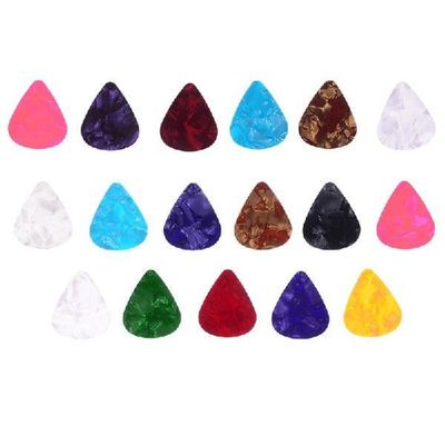 20Pcs Colorful 0.46/0.71/0.96mm Guitar Picks Celluloid