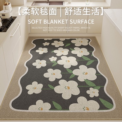 厨房地垫专用吸水防水防油防滑耐脏脚垫入户门家用大门口进门地毯