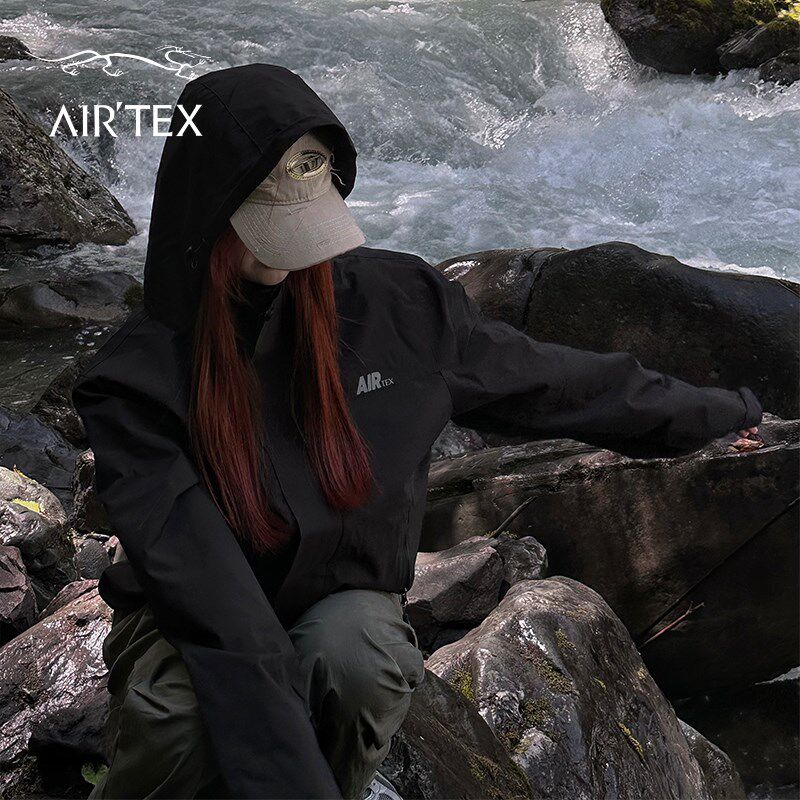 极速AIRTEX亚特冲锋衣男女可拆卸三合一两件套防风防水登山服运动