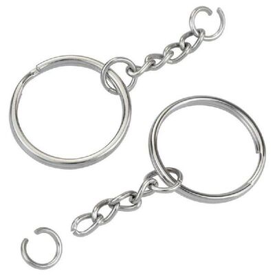 好货100PCS/pack Metal Key Ring Chain Sheep Eye Nails Set DIY