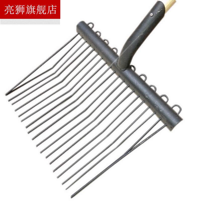 极速马粪叉子粪叉子农用铲子工具牛粪钢叉马具密齿铁叉大号叉捡马