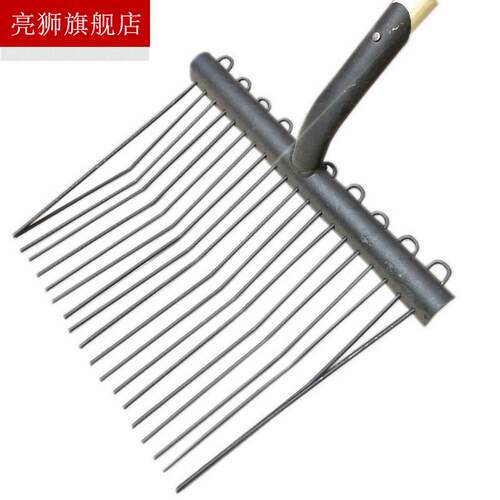 极速马粪叉子粪叉子农用铲子工具牛粪钢叉马具密齿铁叉大号叉捡马