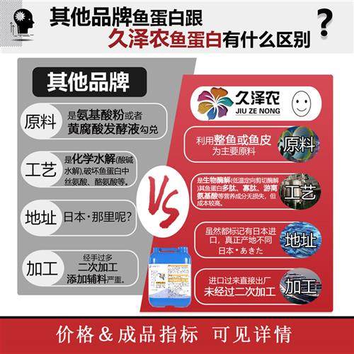 极速厂家鱼蛋白水溶肥氨基酸叶面肥生根壮苗剂果蔬通用保花保果鱼