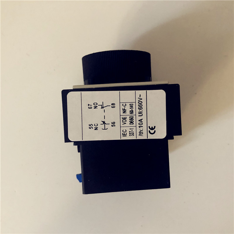 好货星三角降压启动器时间继电器 空气延时头LA2-DT2 0.1-30秒 1