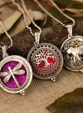 Aroma Diffuser Necklace Aromatherapy Jewelry Pendant e Eleph