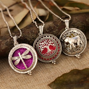 Aroma Diffuser Necklace Aromatherapy Jewelry Pendant e Eleph