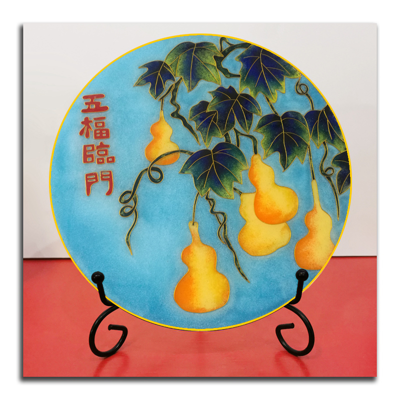 传统掐丝珐琅画diy材料包景泰蓝