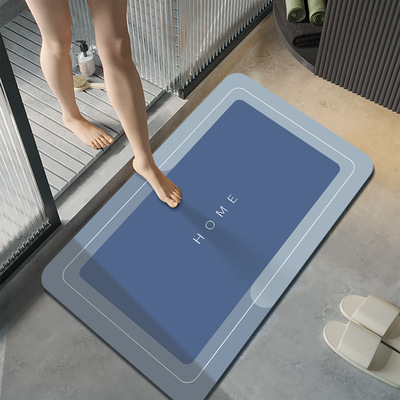 地垫硅藻泥浴室卫生间吸水防滑耐脏地毯入户门垫子脚垫didian
