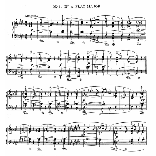 舒伯特音乐瞬间op.94D.780no.6钢琴谱乐曲乐谱曲谱浪漫主义3页PDF