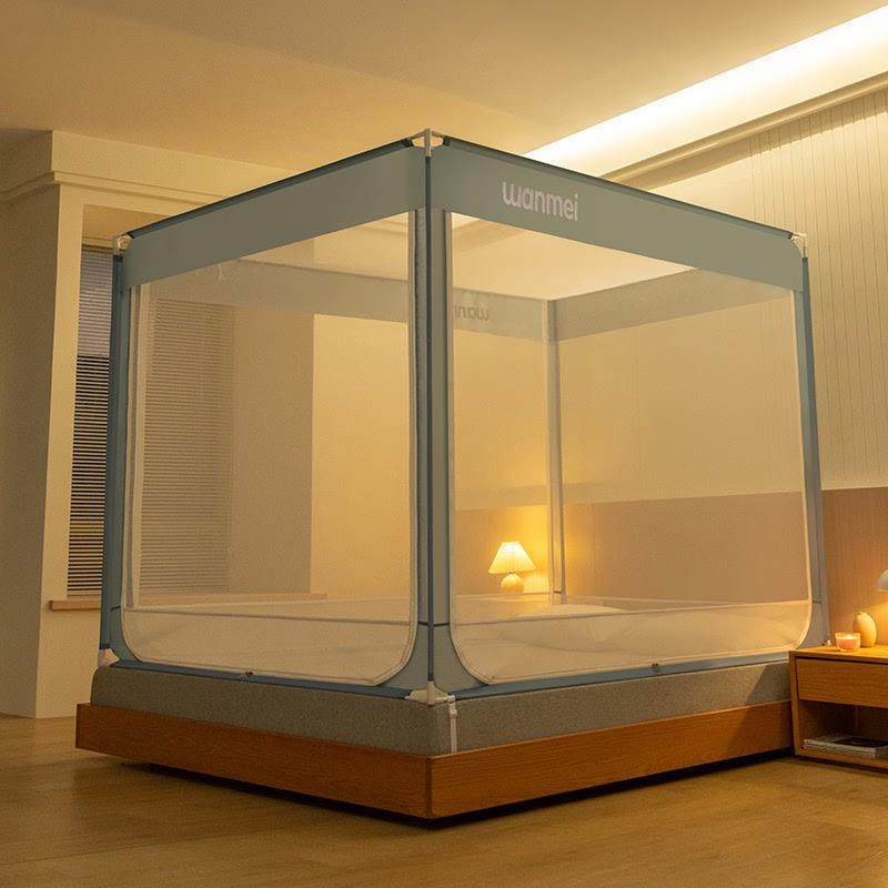 2025新款蚊帐家用卧室防掉床高级蒙古包免安装儿童婴儿防摔全回底,床上用品,蚊帐,淘宝优惠券,粉丝福利购,淘宝优惠卷