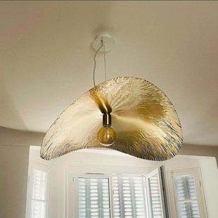 现货Gervasoni意大利原装 进口brass吊灯金属黄铜复古手工锤击