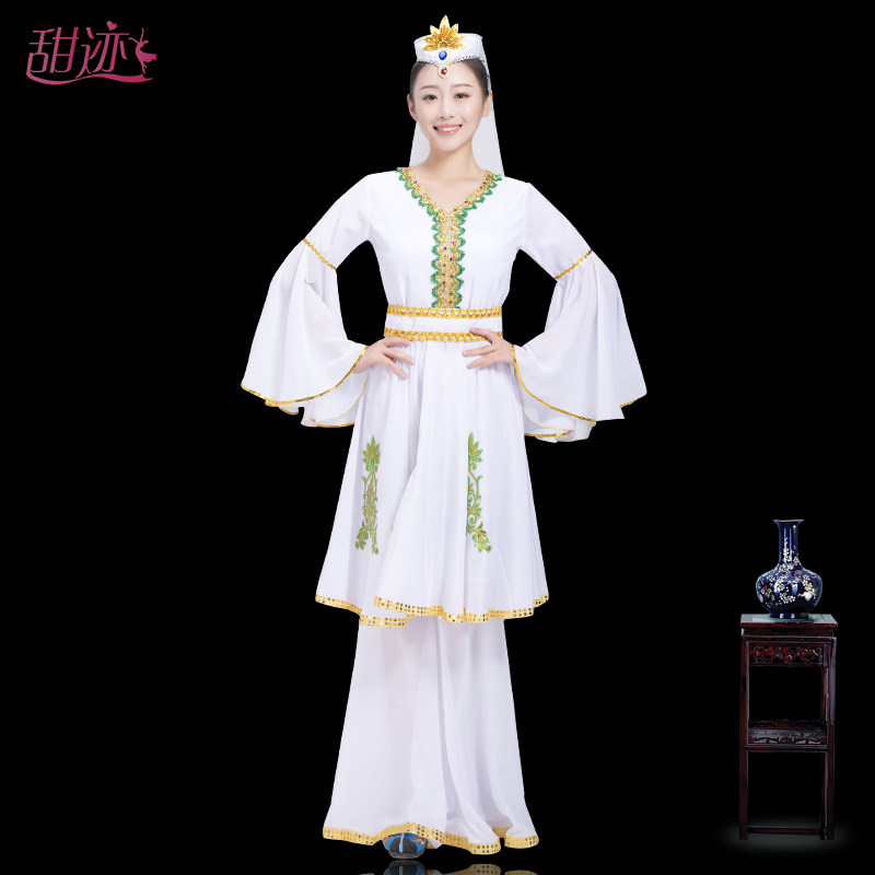速发尔疆舞蹈演出服维吾族表演服维吾新族舞蹈服少数民族服装回族