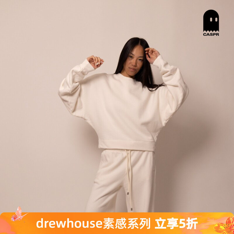 drewhouse素感蝙蝠袖圆领卫衣
