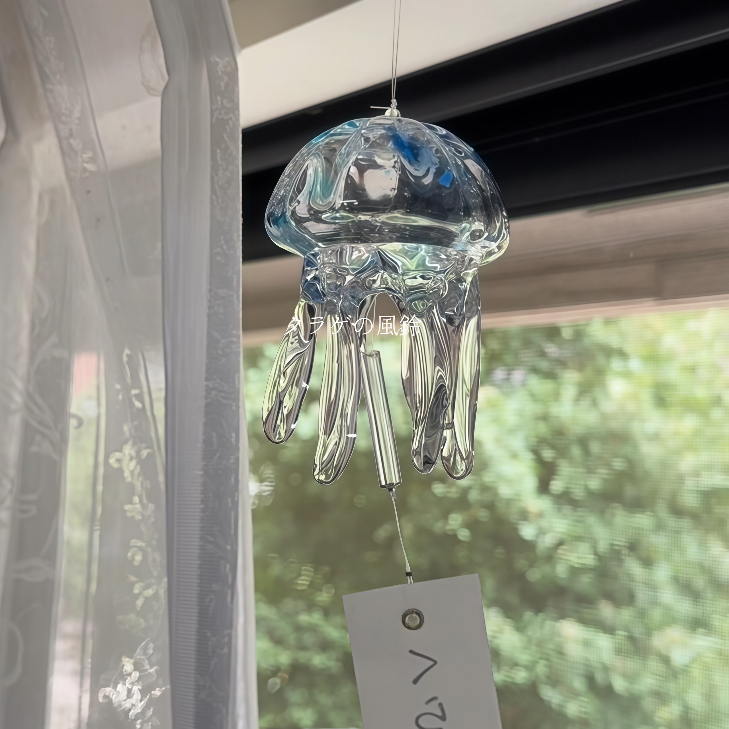 水母风铃挂件日式玻璃挂件