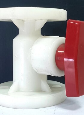 【优质】DN20/25/32/40/50/65/80 PP塑料法兰式球阀聚丙烯壁耐腐