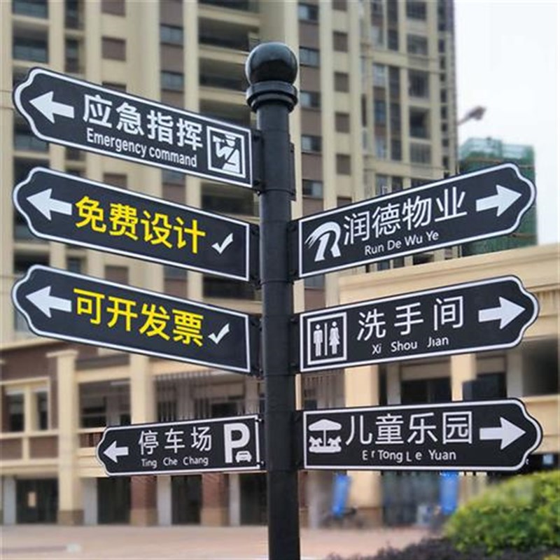 速发指示牌立式牌户外路导流牌牌引牌导指路牌景区标牌指引标识分