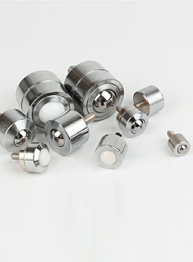 牛眼万向球钢珠滚轮QDE31-6/9/12/16/19/25 BCHG24/BCHO32/BCHT42