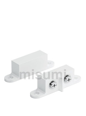 替代米思米 门阻磁力扣 BCWS1 门限位开关HGE51-40塑胶磁力扣白色