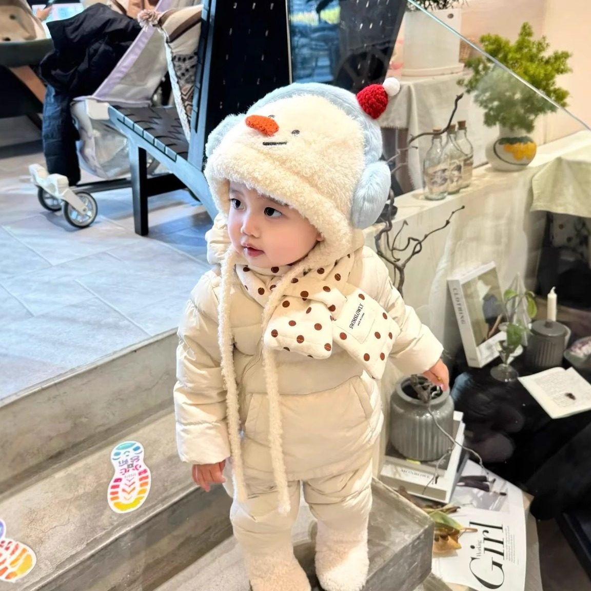 可爱雪人毛绒帽子儿童护耳保暖冬季小孩毛茸茸防寒加厚男女宝通用,服饰配件/皮带/帽子/围巾,帽子,淘宝优惠券,粉丝福利购,淘宝优惠卷