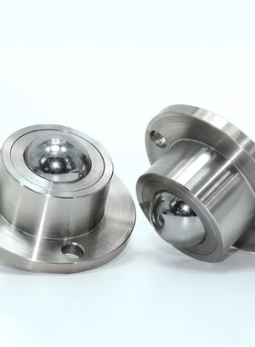 替怡合达QDA21-D27/D30/D39/D48 钢制万向球车削型法兰式钢珠滚轮