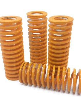 替米思米矩形弹簧弹簧钢模具弹簧TF黄色TF18*9*20/25/30/35/40/45