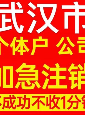 武汉市新洲区个体户注销营业执照代办企业异常公司注册电商执照