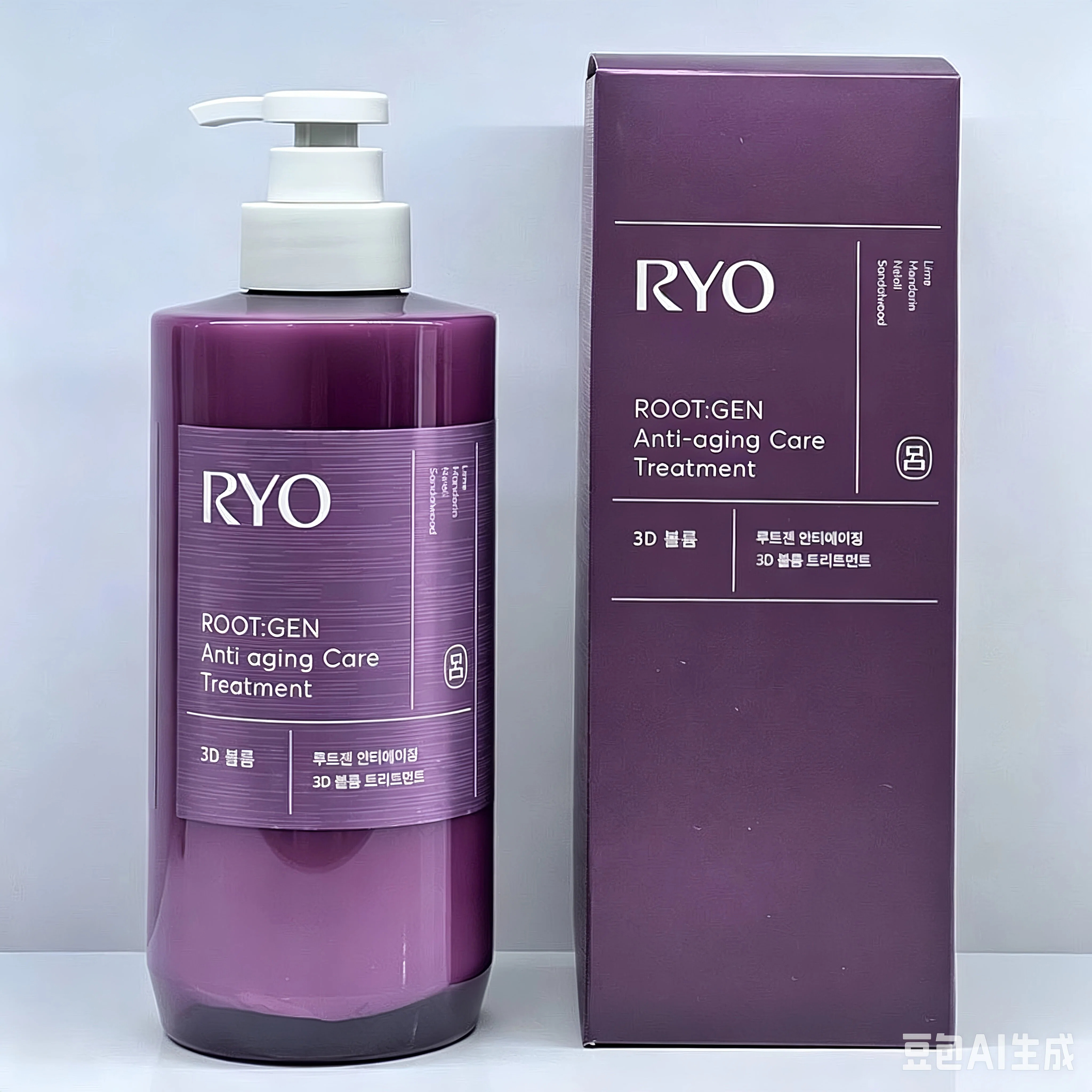 爱茉莉RYO 吕3D蓬松丰盈洗发水护发素洗护套装韩国代购