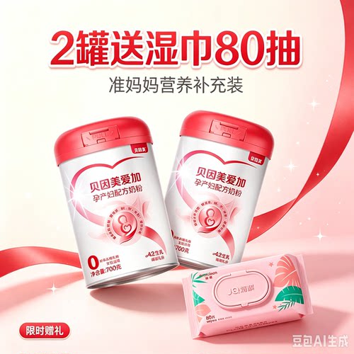 贝因美孕产妇妈妈奶粉700克罐装