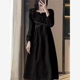 大码法式复古赫本风高档提花连衣裙夏季新款时尚气质修身显瘦长裙，商品下架区，凯文服饰