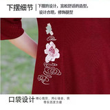 新中式大方得体的裙子2025夏季新款大码女装遮肚子提花旗袍愣头青，商品下架区，凯文服饰