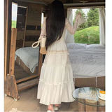 法式复古蕾丝拼接长袖衬衫女2025新款设计感小众别致绝美长袖上衣，商品下架区，凯文服饰