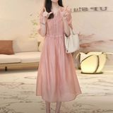 连衣裙新款夏季领连衣裙女连衣裙新款宽松显瘦裙慵懒风，商品下架区，凯文服饰