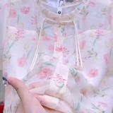 2025夏季新款女装白色蕾丝衫女长袖圆领套头打底衫，商品下架区，语缦