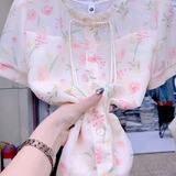 2025夏季新款女装白色蕾丝衫女长袖圆领套头打底衫，商品下架区，语缦