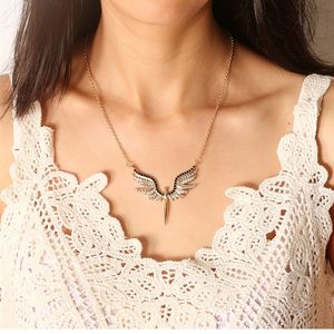 网红gel Wings Necklaces for Women Collar Colar Gift Girl Jew