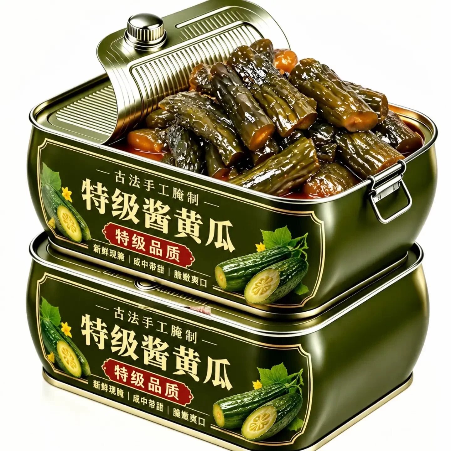 酱黄瓜官方旗舰店特级咸菜脆甜香脆苏州老字号开胃脆瓜即食下饭