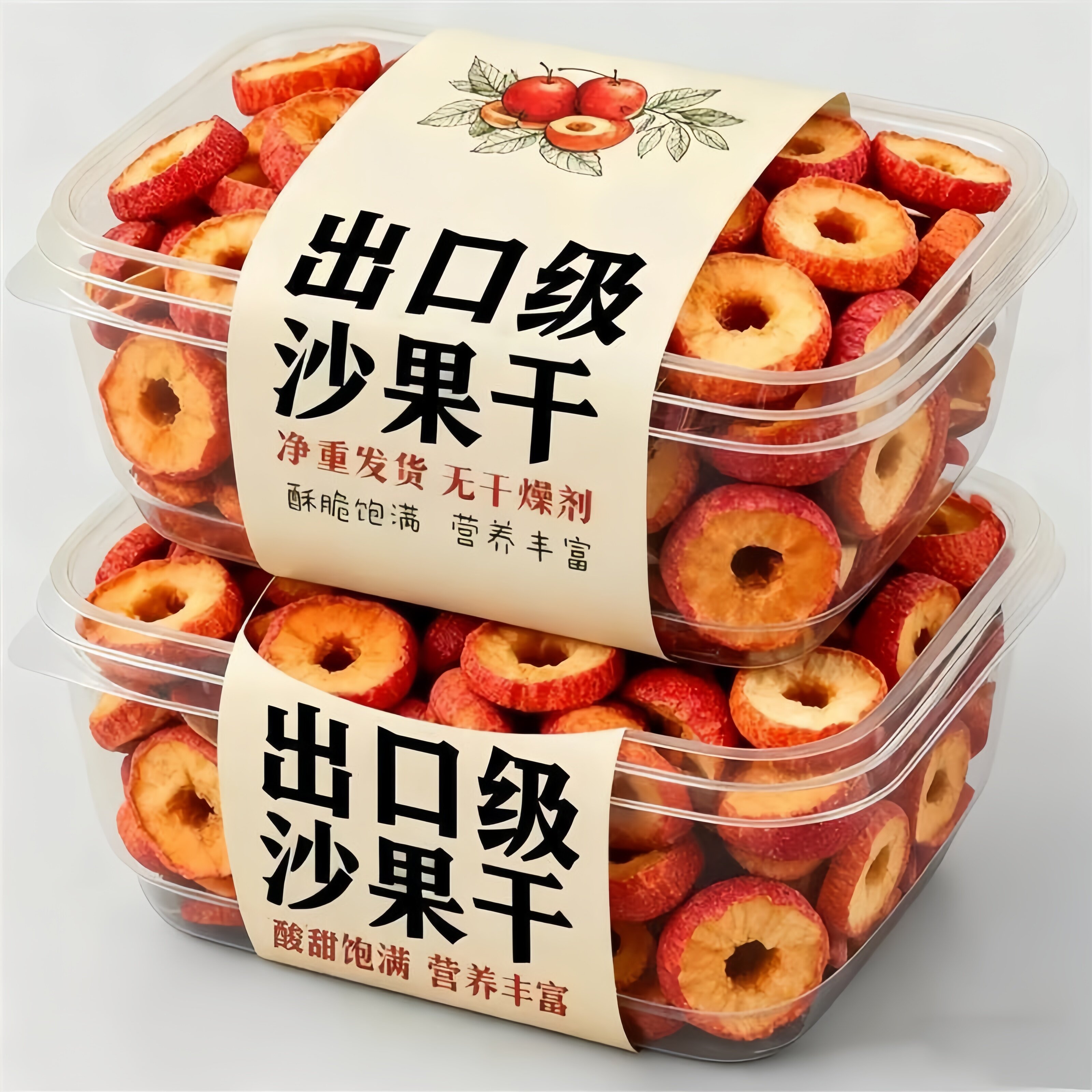新货沙果干无加糖内蒙古特产非苹果干无核非海棠果休闲零食水果干