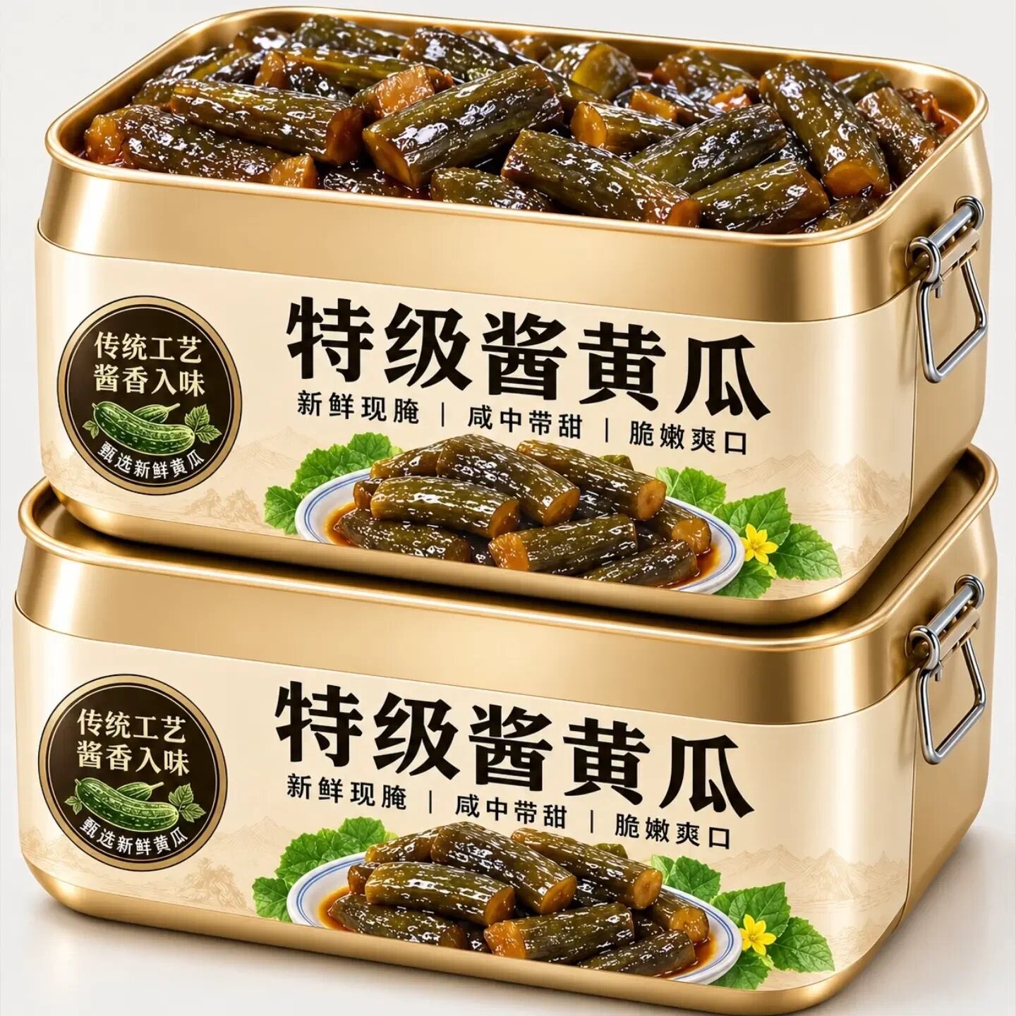 酱黄瓜官方旗舰店特级咸菜脆甜香脆苏州老字号开胃脆瓜即食下饭