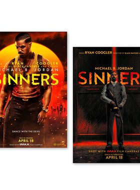 罪人 Sinners电影海报欧美宿舍卧室房间桌面背景墙装饰画定制