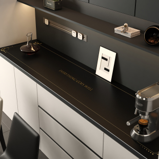 餐柜桌垫电视柜鞋 柜玄关轻奢高级皮革桌布防脏台面保护垫子盖布