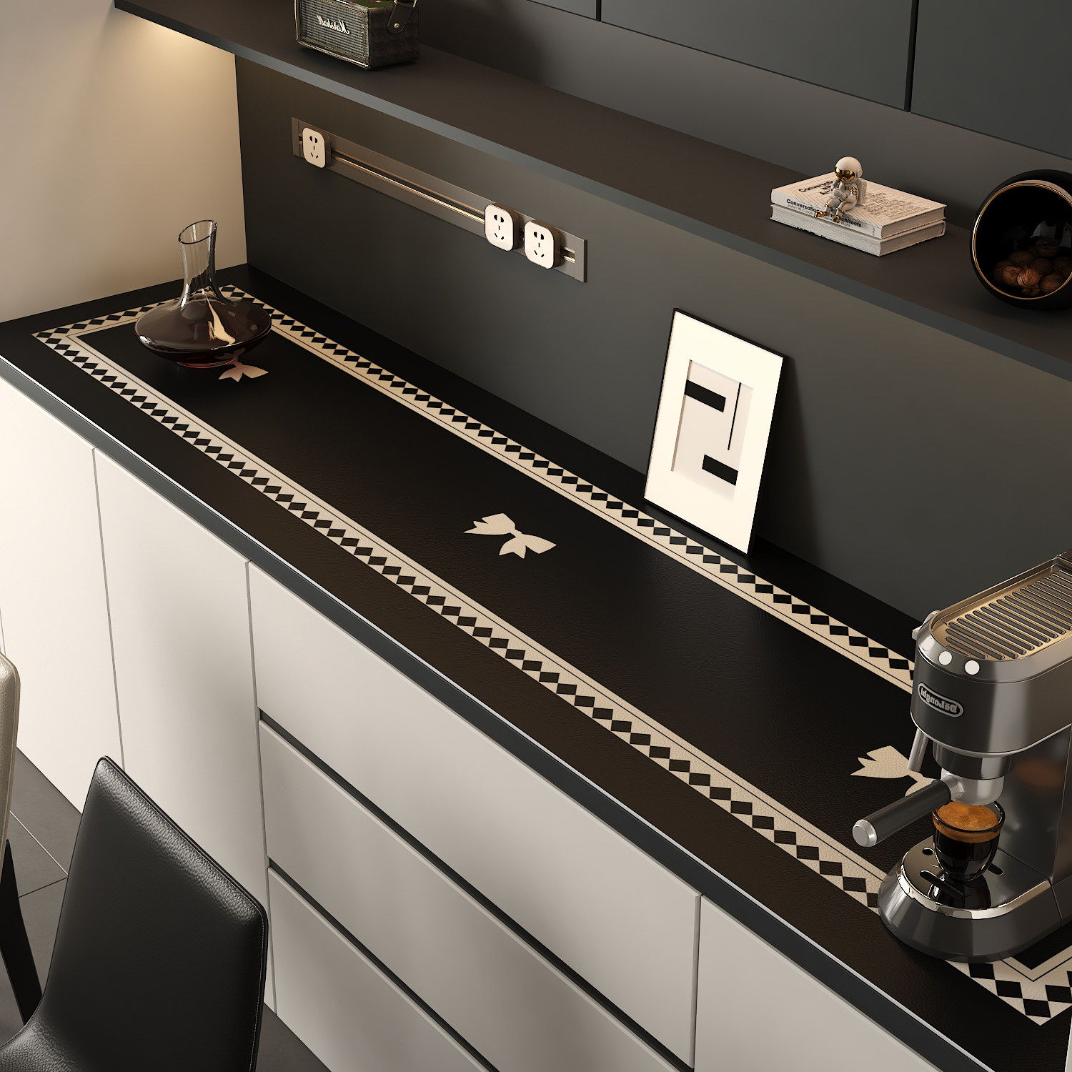 餐边柜桌垫电视柜鞋柜玄关轻奢高级皮革桌布防脏台面保护垫子盖布,居家布艺,桌布,淘宝优惠券,粉丝福利购,淘宝优惠卷