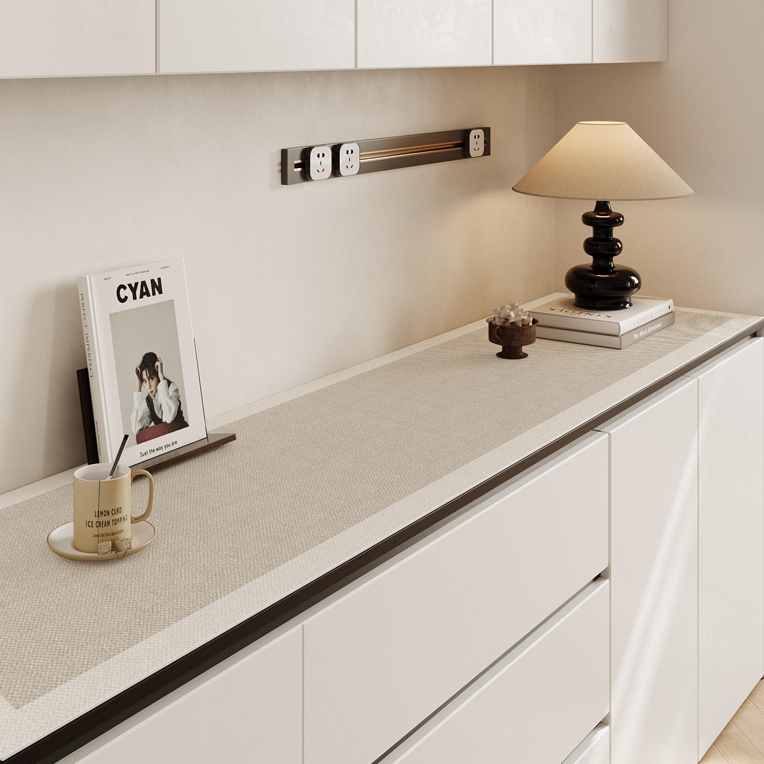 餐柜桌垫电视柜鞋柜玄关轻奢高级皮革桌布防脏台面保护垫子盖布,居家布艺,桌布,淘宝优惠券,粉丝福利购,淘宝优惠卷