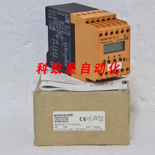 工业配件IFM DS2005 MOUNT/FS2/110-240VAC/DC FREQUENCY/SLIP