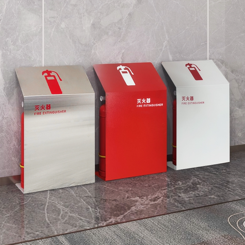 L型不锈钢5kg消防灭火器放置箱