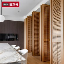 百叶门定制衣帽间实木门遮光阳台隔断折叠门窗百叶窗透气百叶柜门