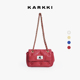 KARKKI 个奇小羊皮云朵枕头包单肩链条包新年红色斜挎腋下女包