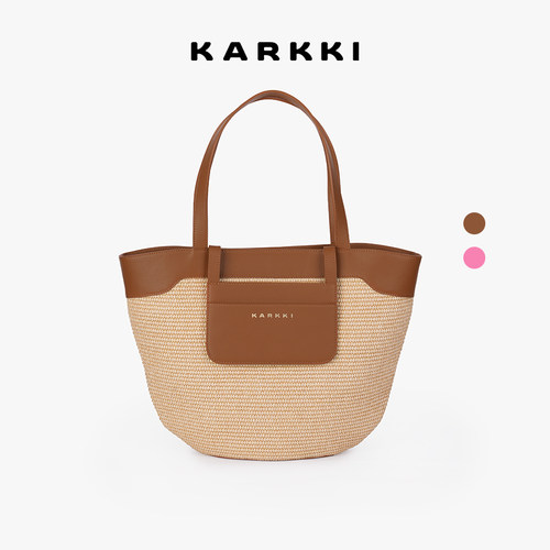 KARKKI/个奇草编托特包