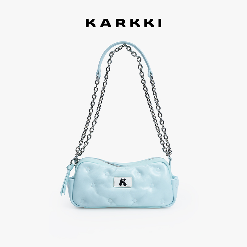 KARKKI/个奇云朵相机包小羊皮单肩包大容量通勤手提手拎斜挎女包
